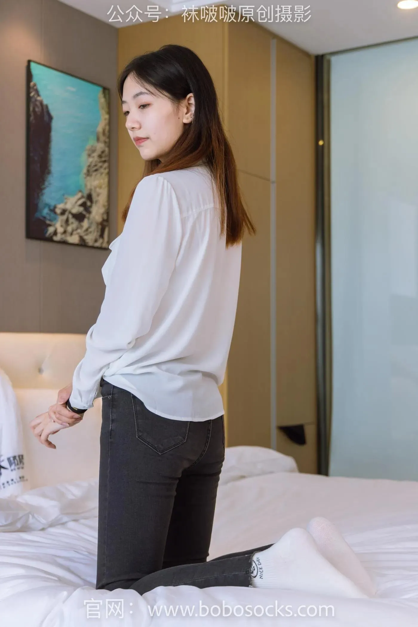 [BoBoSocks袜啵啵]NO.158 小甜豆-高跟长靴、白棉袜、裸足 [136P]插图4